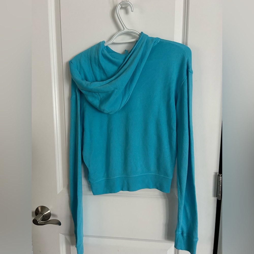 Skims Modal French Terry Classic Hoodie Cyan - Picture 4 of 5